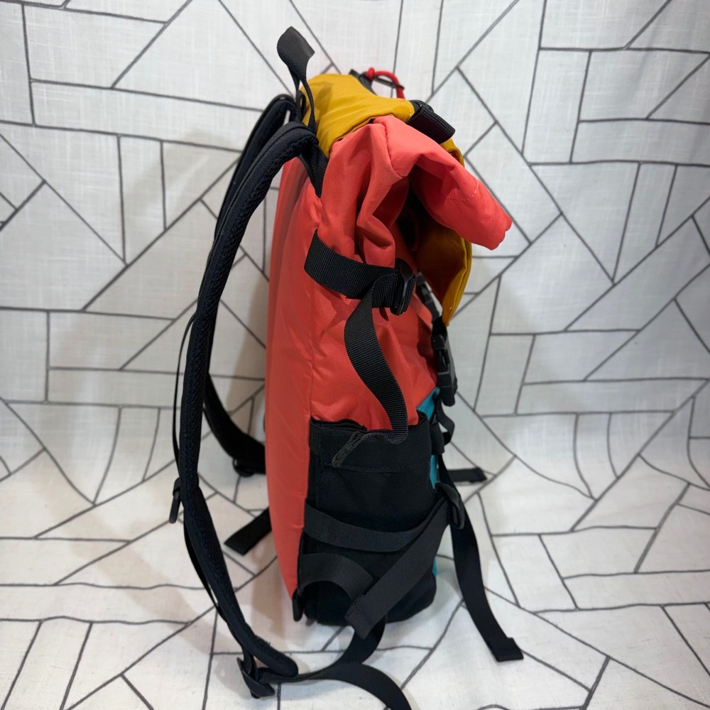 Topo Designs Rover Pack Classic OS Multi Color Block Nylon Backpack - Picture 4 of 13